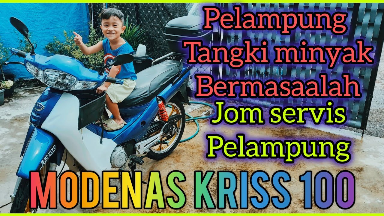 Servis pelampung tangki minyak motorsikal Modenas kriss 100 yang bermasaalah