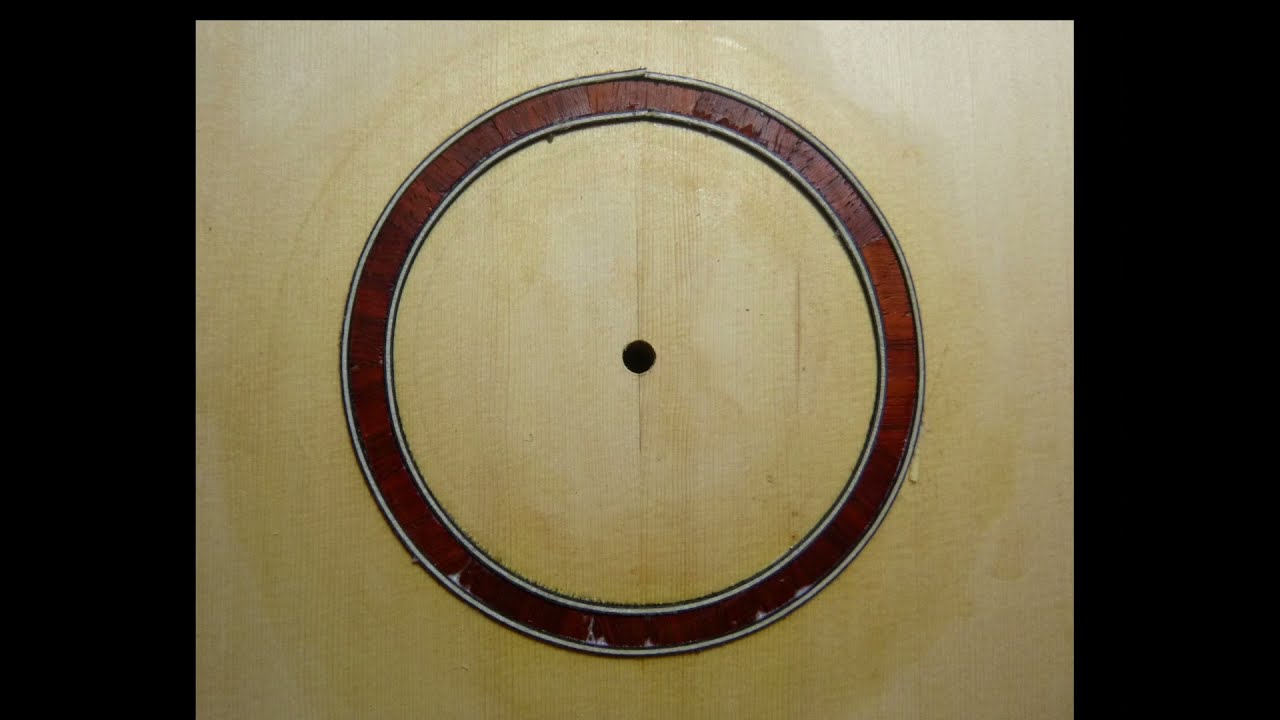 Guitar Making  : Inlaying a Simple Soundhole Rosette