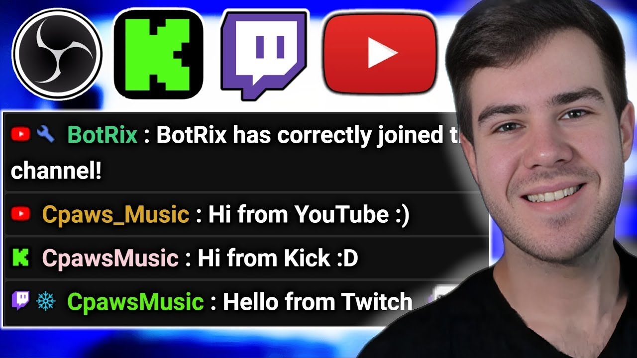 Как настроить BotRix Multichat (Twitch, Kick и YouTube)