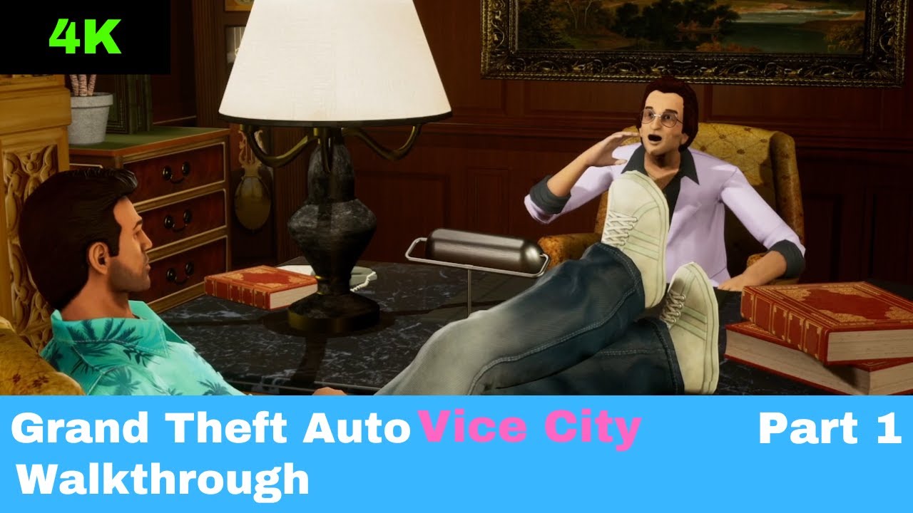 Grand Theft Auto Vice City Walkthrough Part 1 - (Xbox Series X) HD 4K60FPS (No Commentary)