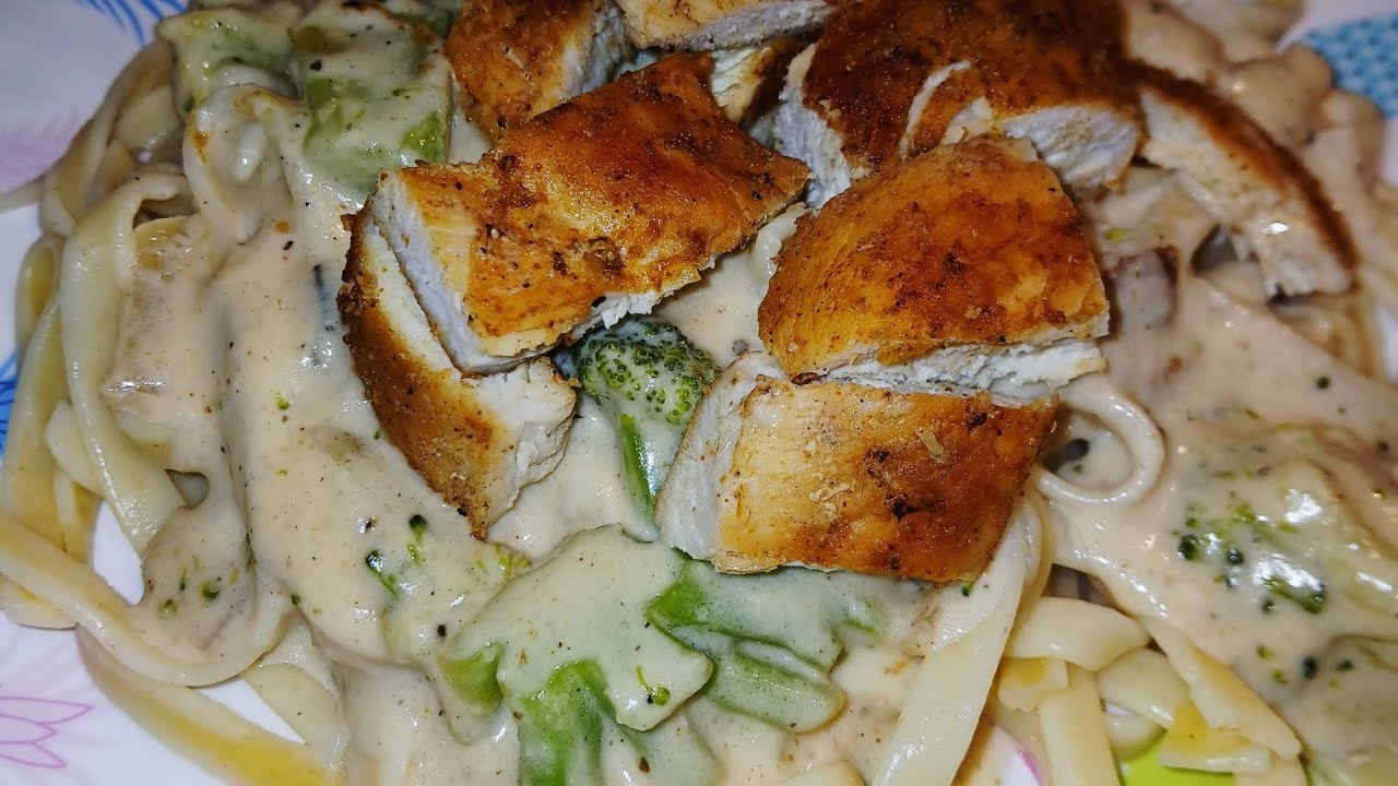 Grilled Chicken Alfredo😋