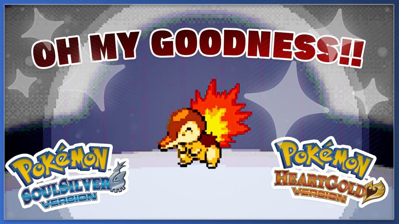 SHINY CYNDAQUIL STARTER ✨ 🌟  (LIVE REACTION) - POKEMON SOUL SILVER