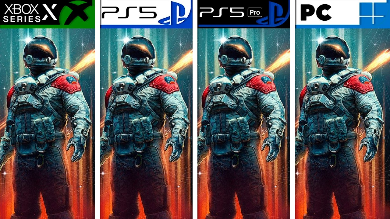 Starfield | PS5 - PS5 Pro - Xbox Series X - PC | Graphics Comparison
