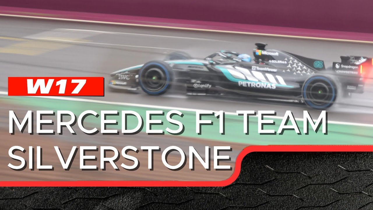 Mercedes W17 First Wet Run at Silverstone | 2026 F1 Car Driven by George Russell