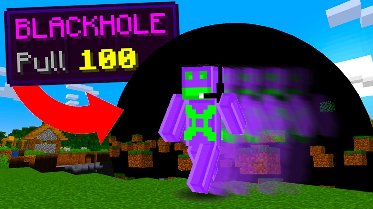 Minecraft, но за мной гонится черная дыра...