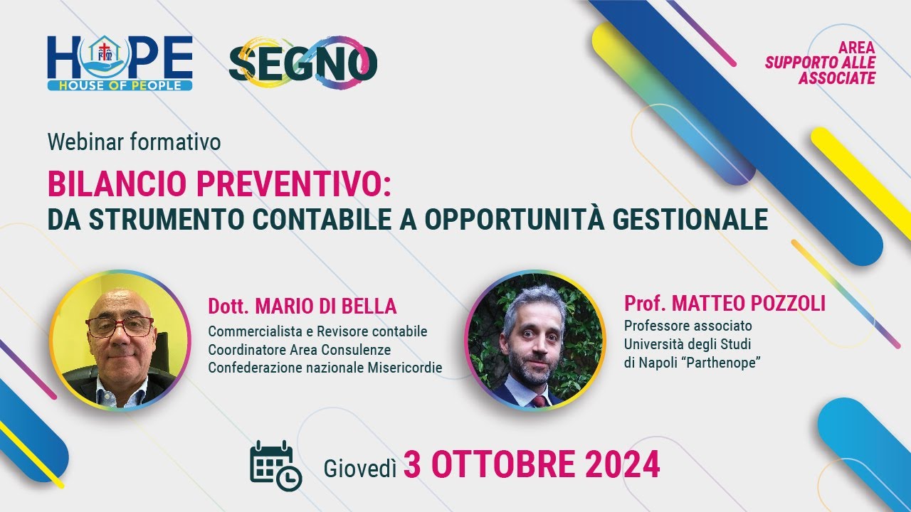 🖥️ Webinar: Bilancio Preventivo | da strumento contabile a opportunità gestionale