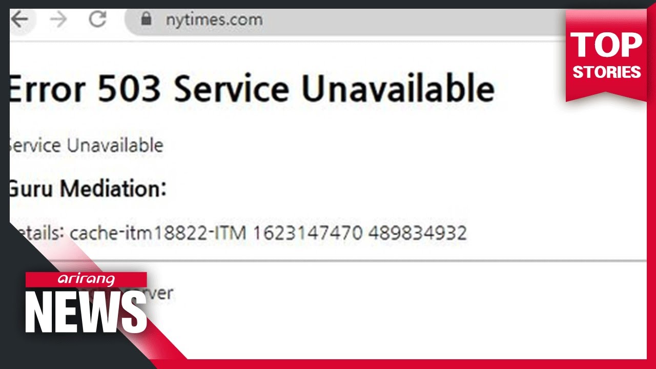 Several global websites go offline amid global Internet outage
