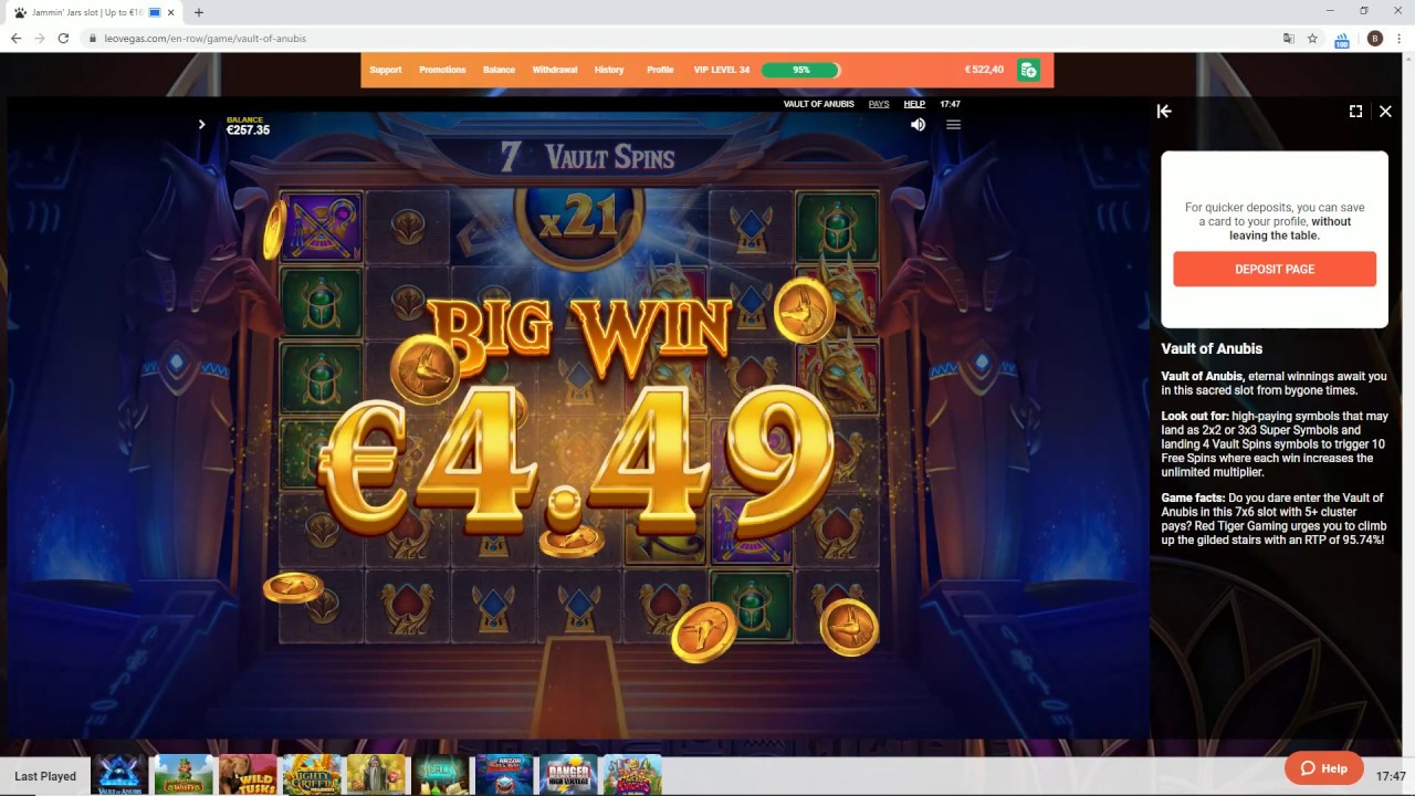 Vault of anubis huge win!