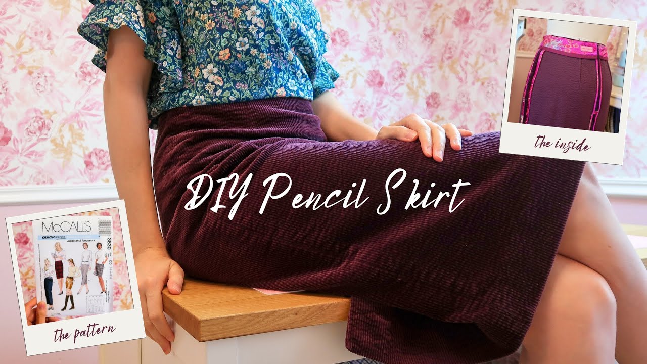 How to Sew a Pencil Skirt (McCall's 3830)