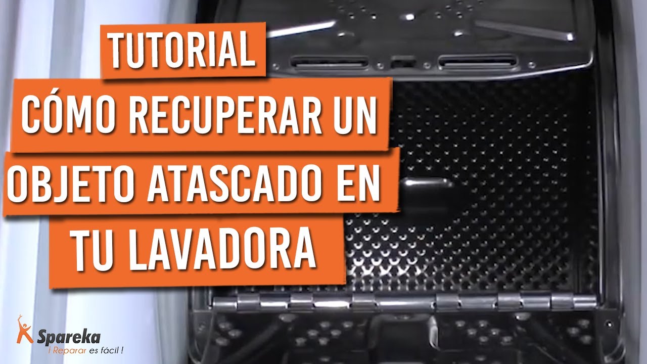 Recuperar un objeto atascado en la lavadora: ¡consejo!