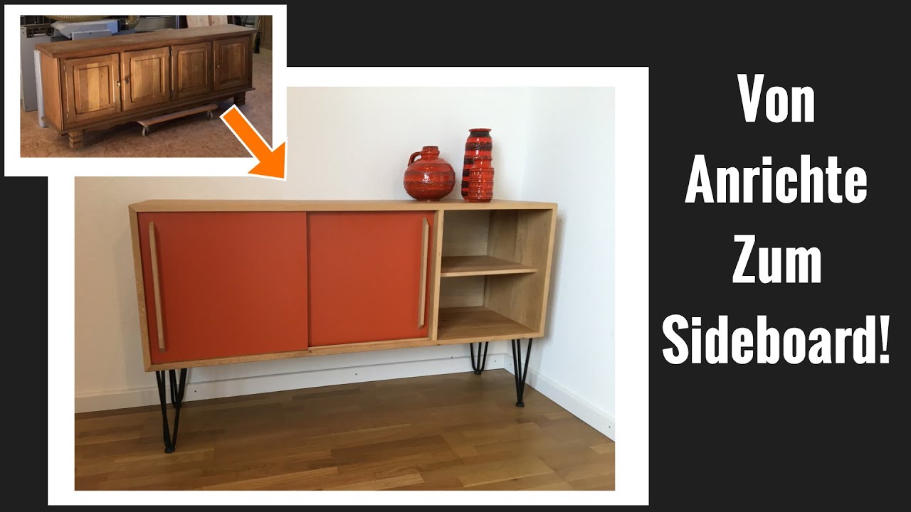 DIY:Sideboard Makeover. Von Alter Anrichte zum Modernen Sideboard. Upcycling pur!