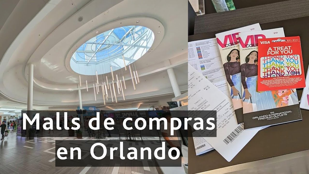 Tres grandes MALLS de compras CON DESCUENTO en Orlando, USA