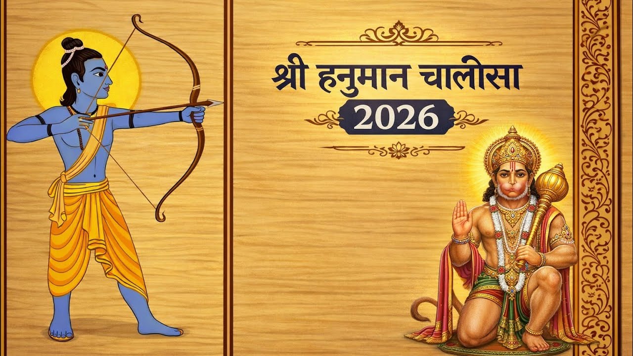 🙏 Hanuman Chalisa 🙏Traditional Indian Music FOR STRENGTH & COURAGE Inspired By Rasraj ji Maharaj 🙏🙏