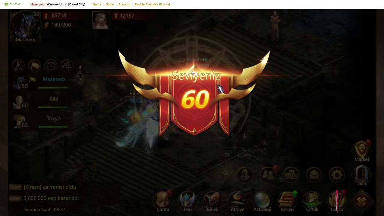 60 Level Up +90 K SG/Wartune Ultra#26