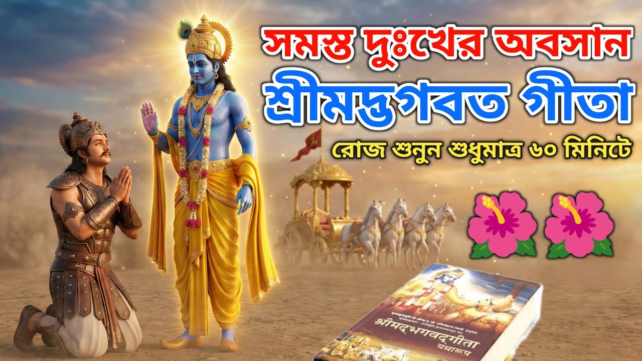 🌺🌺 জীবনের সব সমস্যার উত্তর এখানে | শ্রীমদ্ভগবদ্গীতা শুনুন বাংলা ভাষায় | Explained By Krishna 🌺🌹