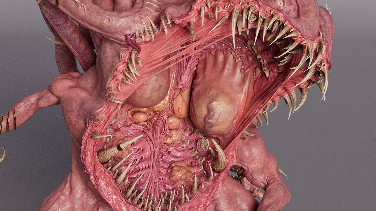 Texturing in SUBSTANCE PAINTER organic MONSTER