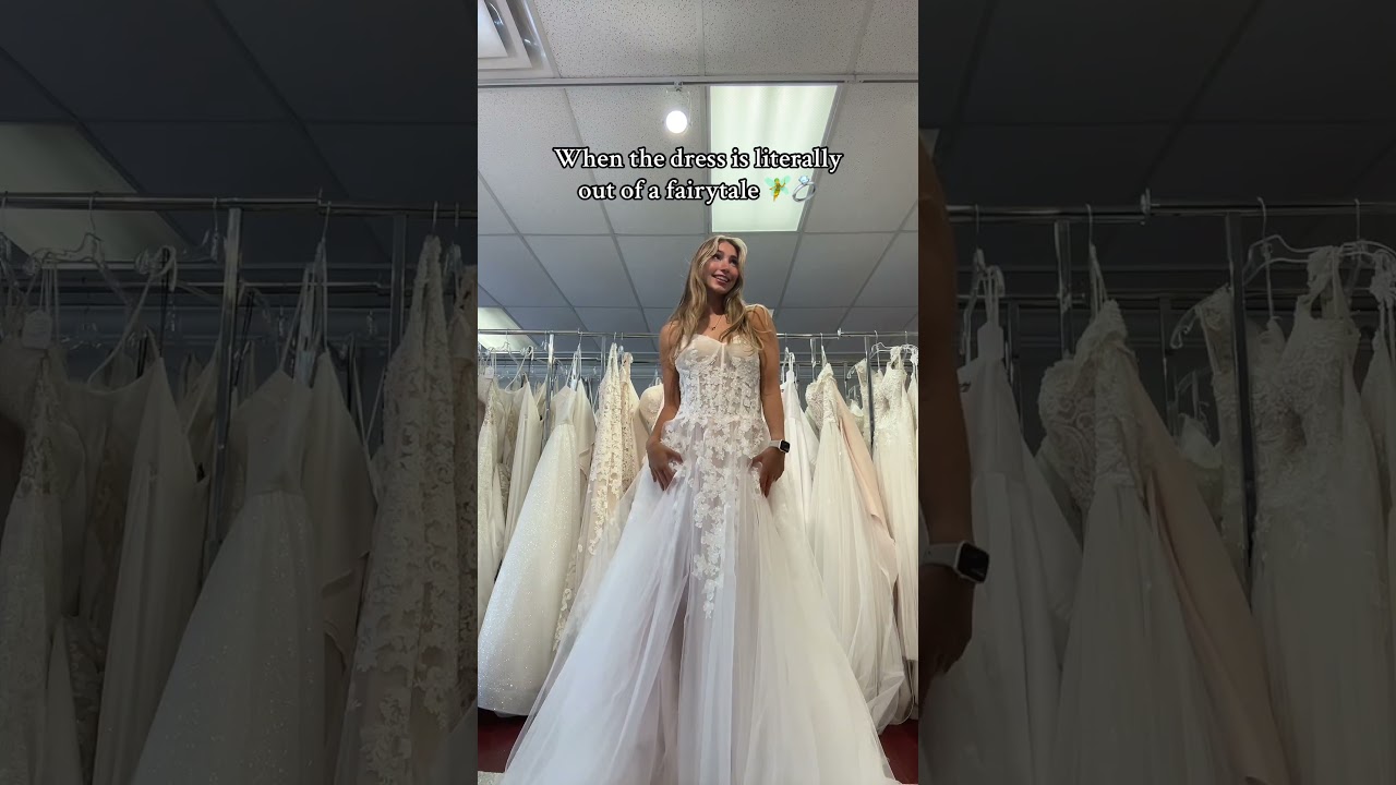 This dress is out of a fairytale and new at the bridal shop💓