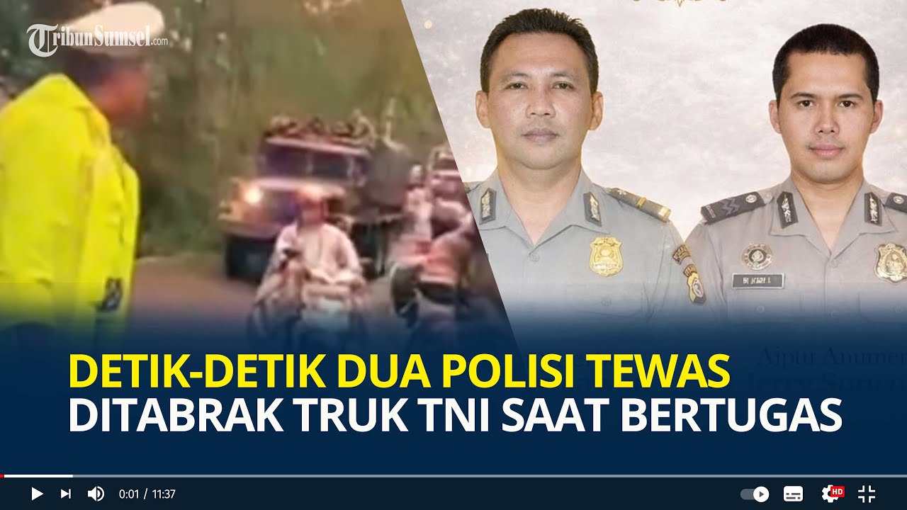 Detik-detik Dua Polisi Tewas Ditabrak Truk TNI saat Bertugas Evakuasi Korban Longsor di Cisarua
