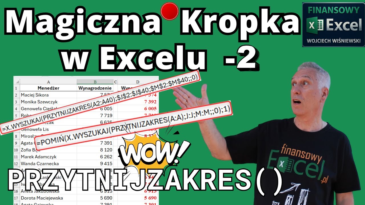 184. Excel: Potęga Kropki i Funkcji PRZYTNIJZAKRES() – Zaskakujące Triki! – cz.2