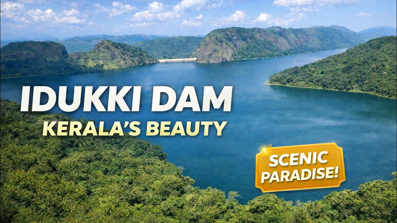 Idukki Dam View | Kerala’s Stunning Nature Idukki Dam Full View |  View of Idukki Dam | Kerala 4K 