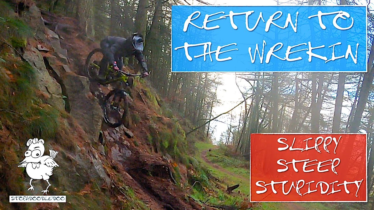 Return to the Wrekin - riding the stupidly slippy and steep tracks