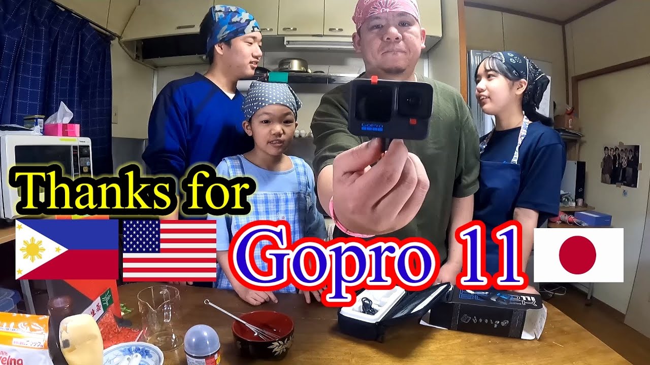 Gopro 11 Gift from USA | Making TAKOYAKI | Filipino Single Father in Japan |