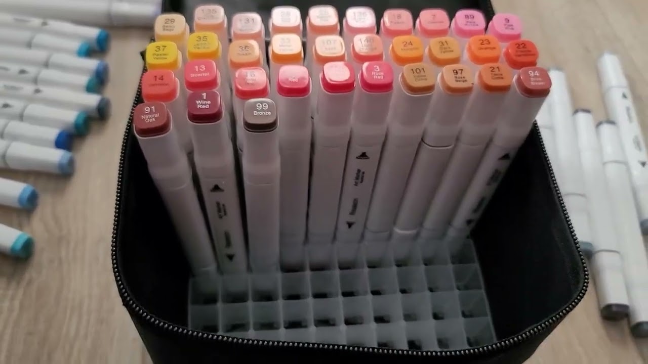ASMR Organizing Markers - no talking, no tapping, lo-fi
