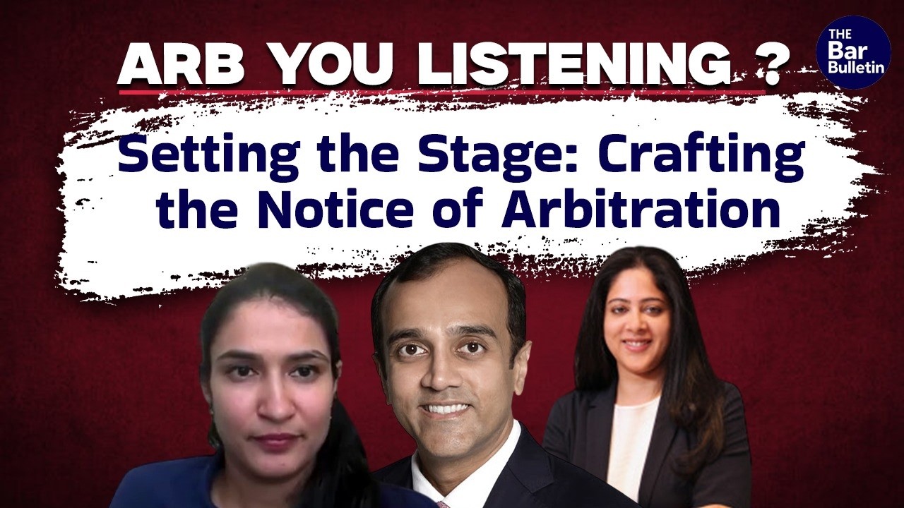 ARB YOU LISTENING? Setting the Stage: Crafting the Notice of Arbitration