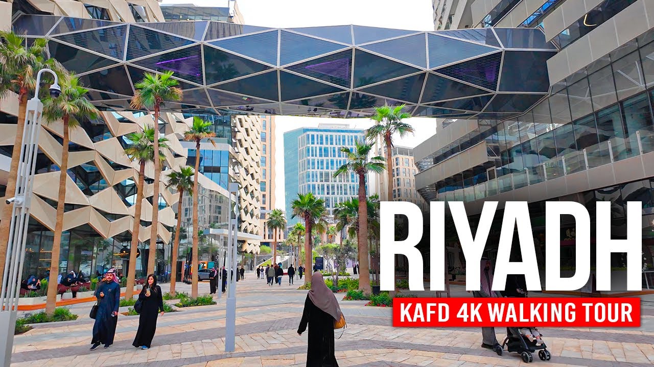 RIYADH, Саудовская Аравия 🇸🇦 Район будущего? Пешая прогулка 4K по KAFD