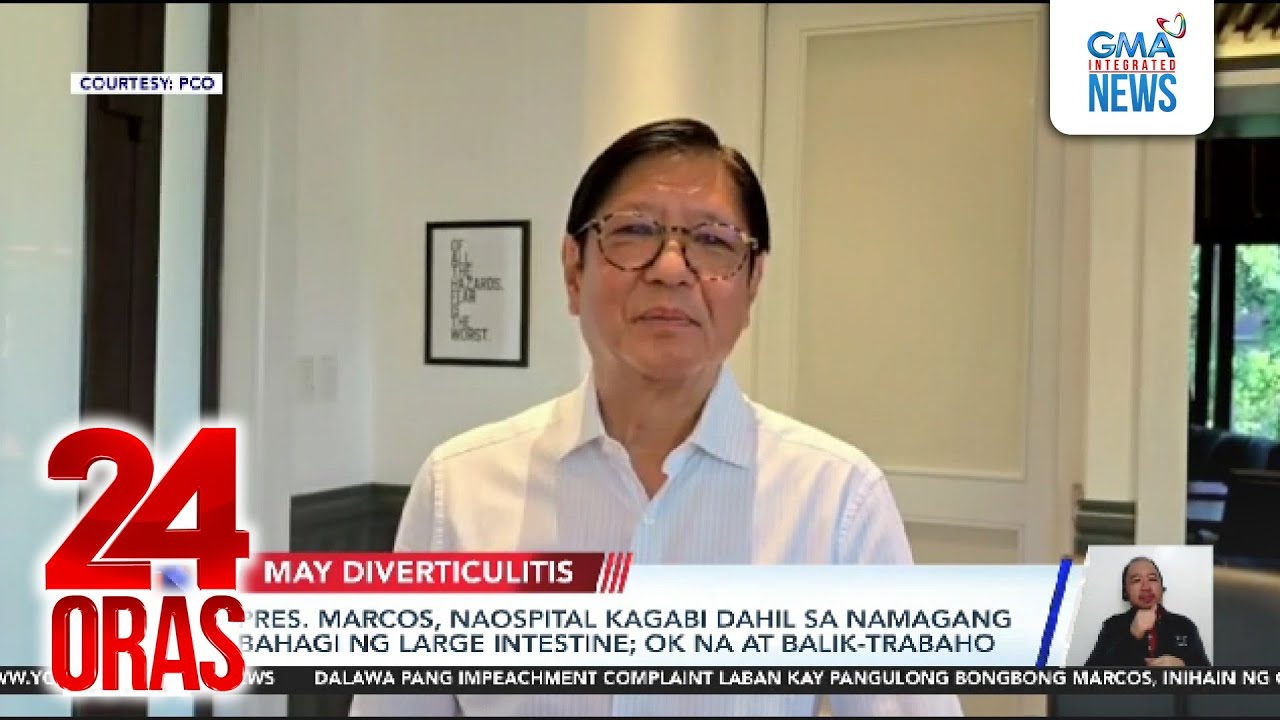 Pres. Marcos, naospital kagabi dahil sa namagang bahagi ng large intestine... | 24 Oras