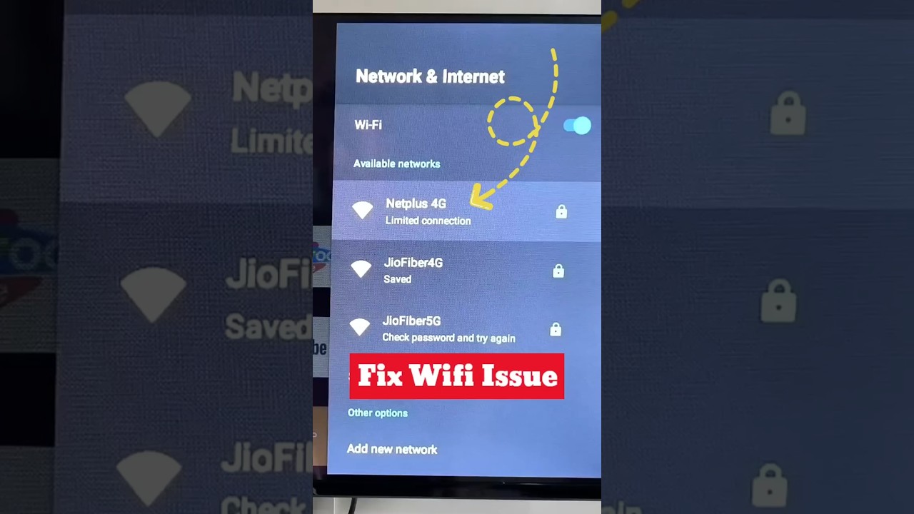 Fix WiFi Issue in Android TV | Limited Connection - Fix in 20 Sec. #wifi #androidtv