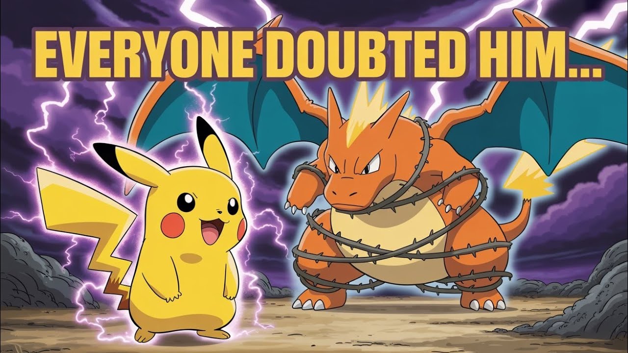 “Everyone Thought Pikachu Was Weak… Until He Saved Charizard 🐉⚡ | A Powerful Pokémon Story”#pikachu 