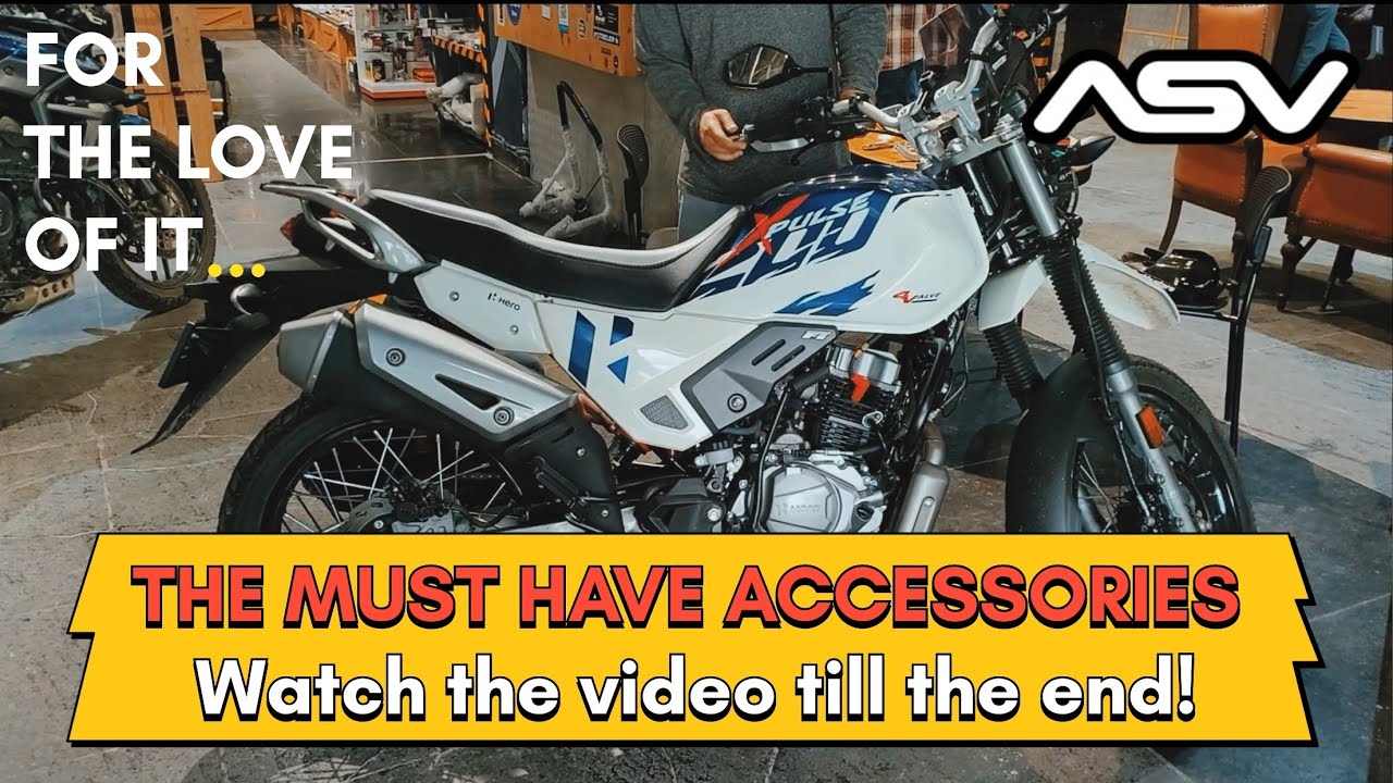 The must have accesories for the Hero Xpulse 200 4V.