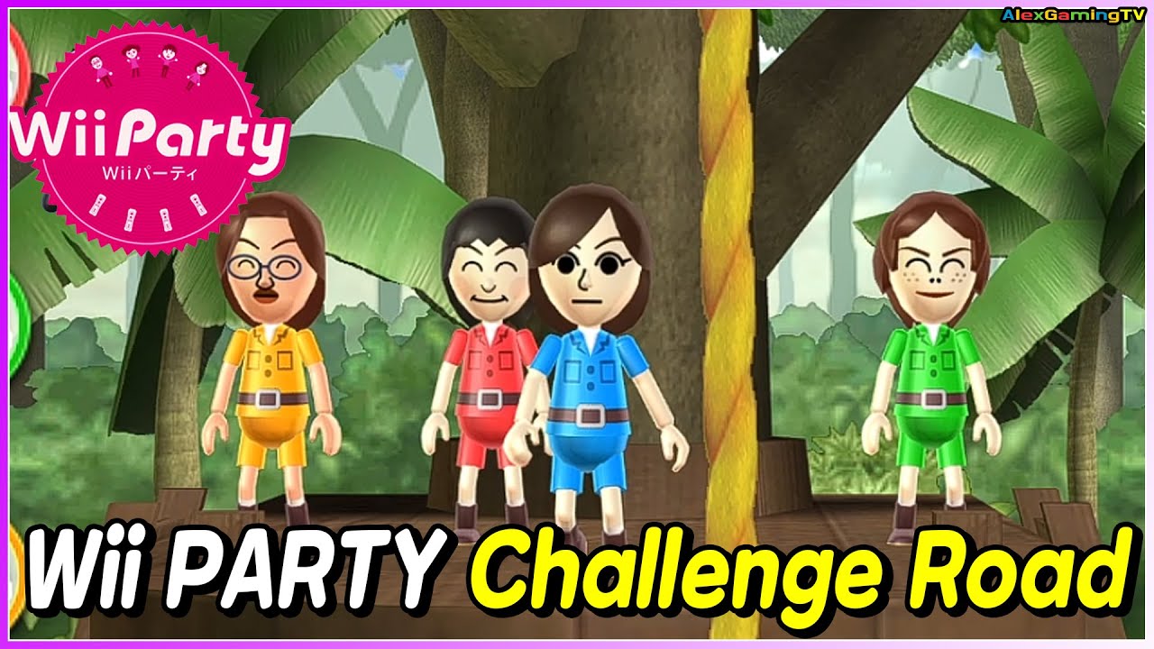 Wii Party - Challenge Road (Solo) Player Guest F | AlexGamingTV