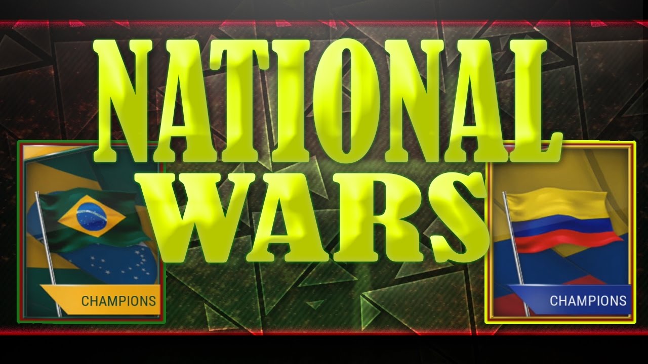 NATIONAL WARS - BRAZIL VS COLOMBIA | FIfa 17 Mobile