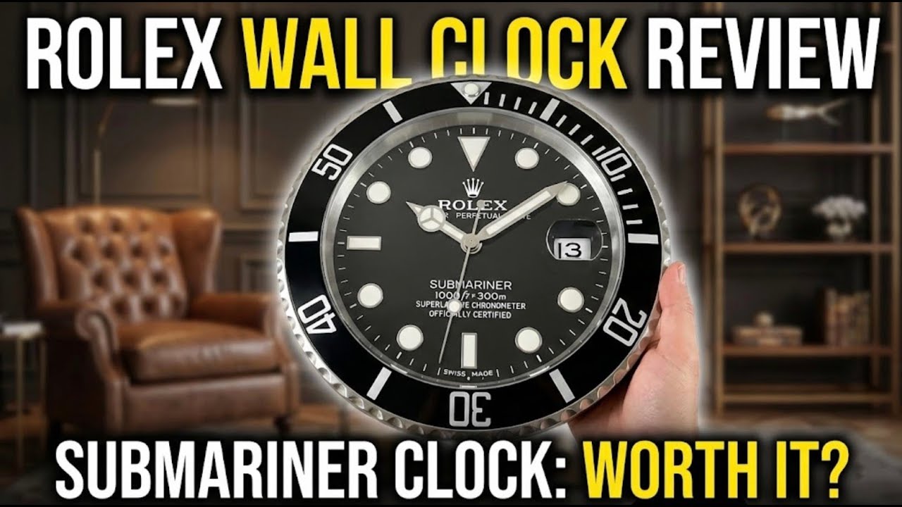 Rolex Wall Clock Submariner Dealer Display REVIEW
