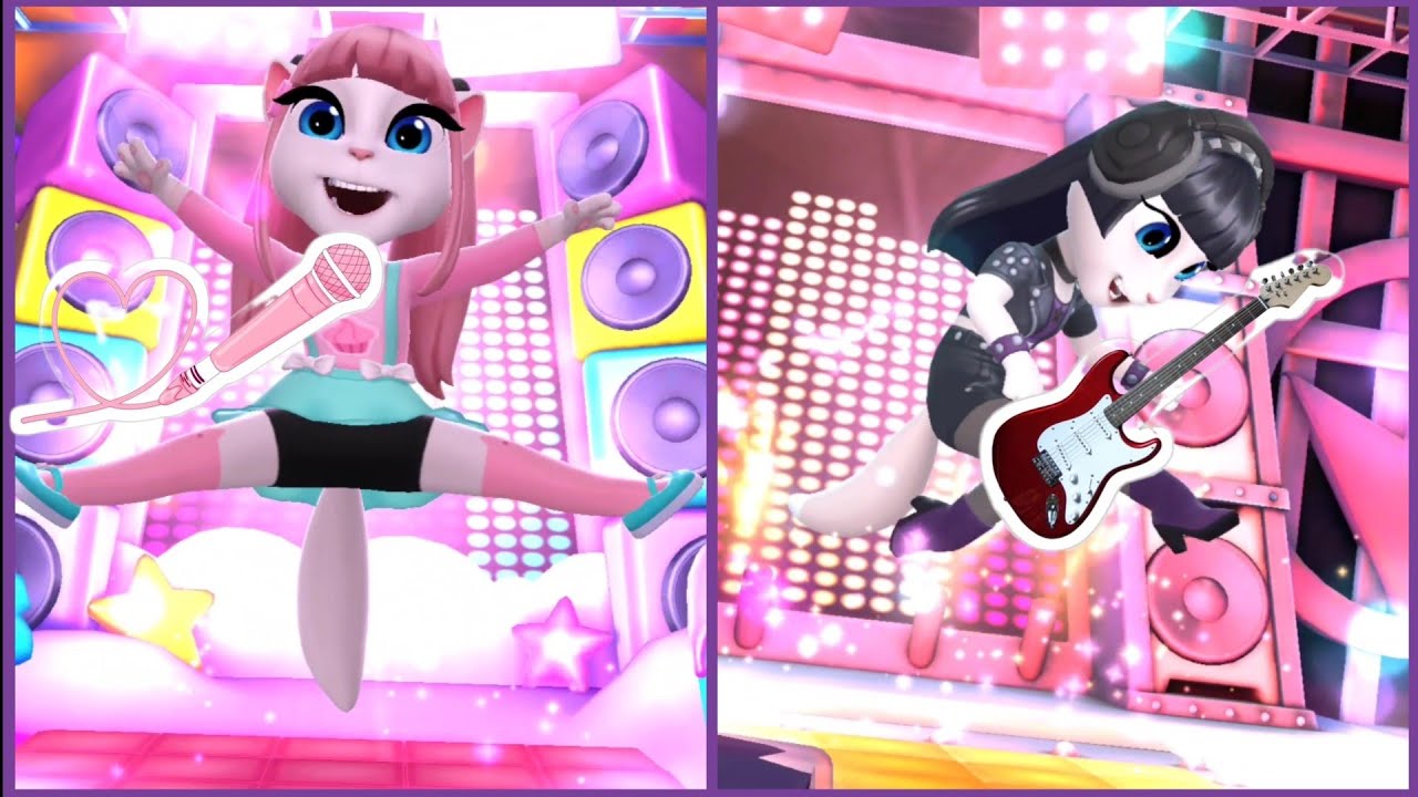 All 5 Dance Levels in My Talking Angela 2💃👯‍♀️🩰 | 2 Player Version | Most Popular Video 🌟