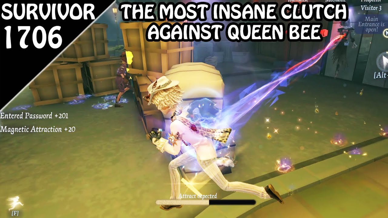Fighting ex COA player's Queen Bee in Rank !! - #identityv @sneakyensign