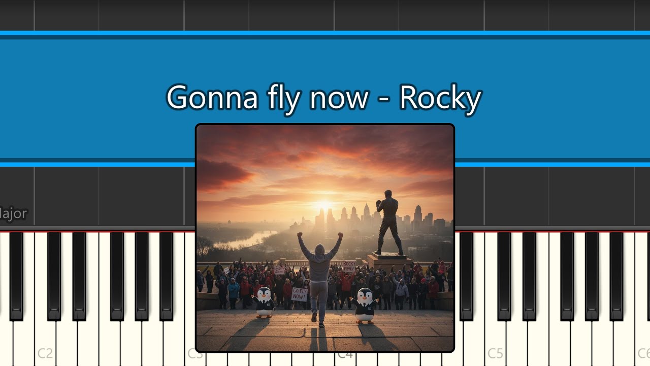 Synthesia - Gonna fly now; Rocky