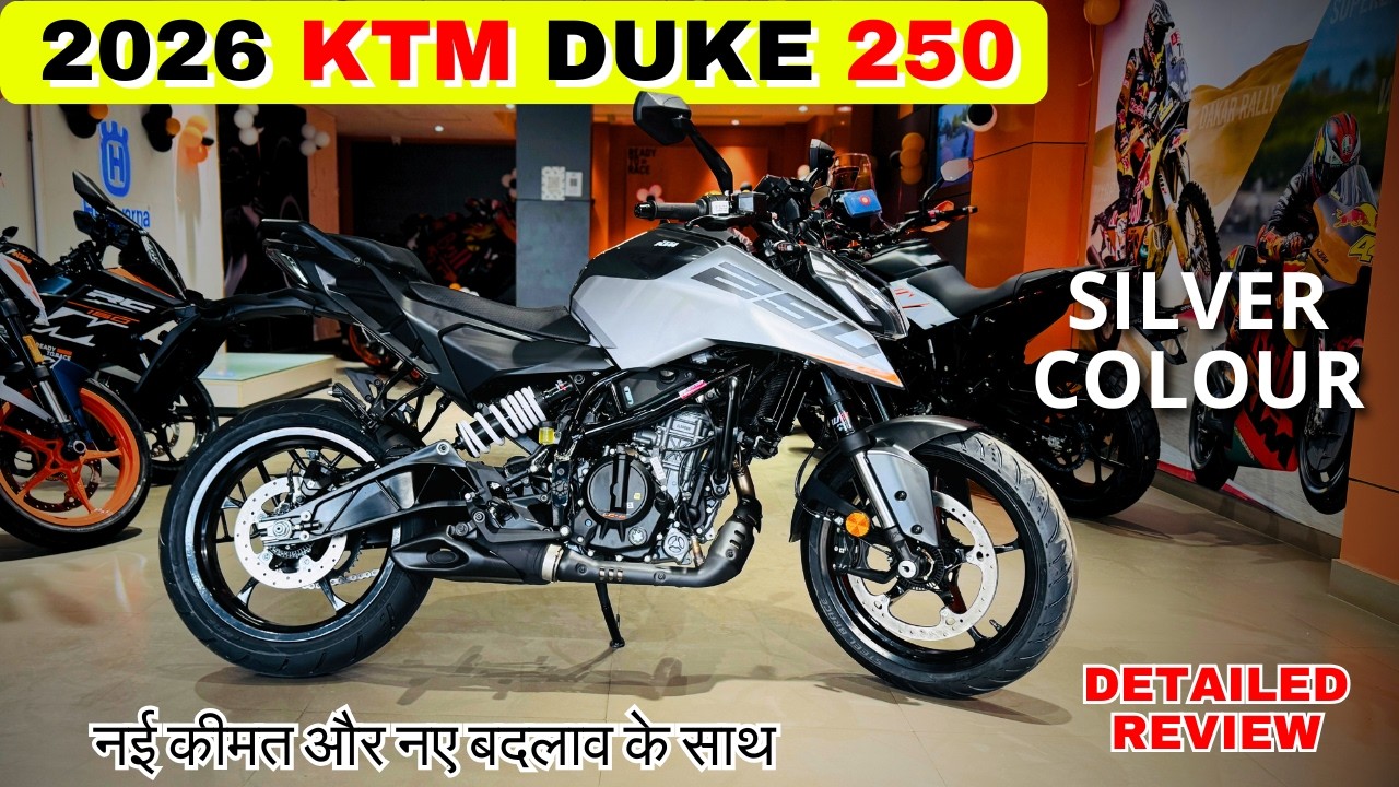 2026 New KTM Duke 250 Silver Colour Full Review | On Road Price | Features | New Update | Walkaround
