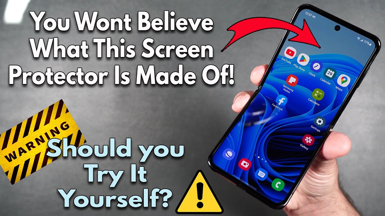 How To Remove The Galaxy Z Flip 4 Built In Screen Protector - You Can Do It!