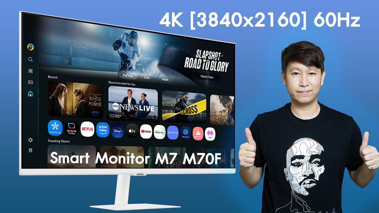 SAMSUNG  M7 M70F จออัจฉริยะเป็นทั้ง Smart TV และจอคอมพิวเตอร์ ขนาด 32 นิ้ว 4K 60Hz
