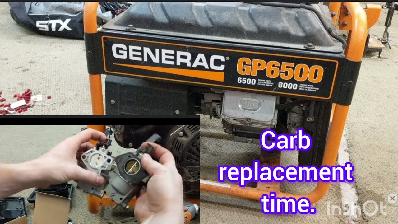 Generac GP6500 / 5500 / 7500 carburetor replacement
