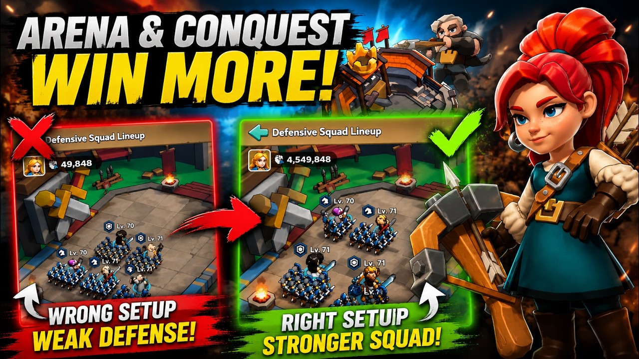 Arena & Conquest Guide 2026 | Beat Stronger Players Every Time! (Kingshot Tips & Tricks)