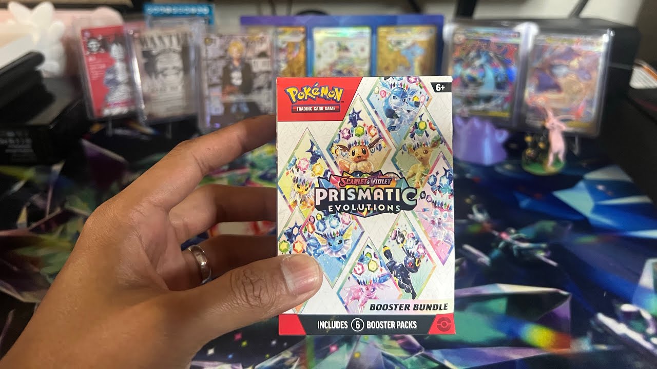 Ripping Pokémon Scarlet & Violet Prismatic Evolution Booster Bundle 