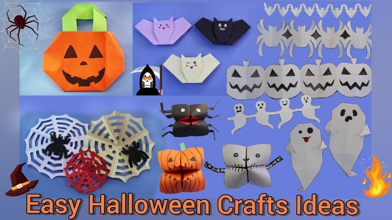 6 DIY Halloween Decorations | Paper Crafts #halloween #origami