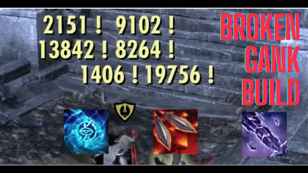 ESO PvP BROKEN GANK BUILD ONE SHOT EVERYTHING [U47]