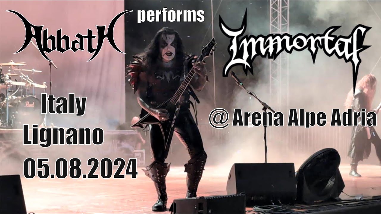 Abbath performs Immortal Italy 05.08.2024
