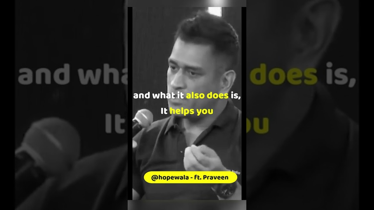 MS Dhoni on Being Honest to YOURSELF 🔥