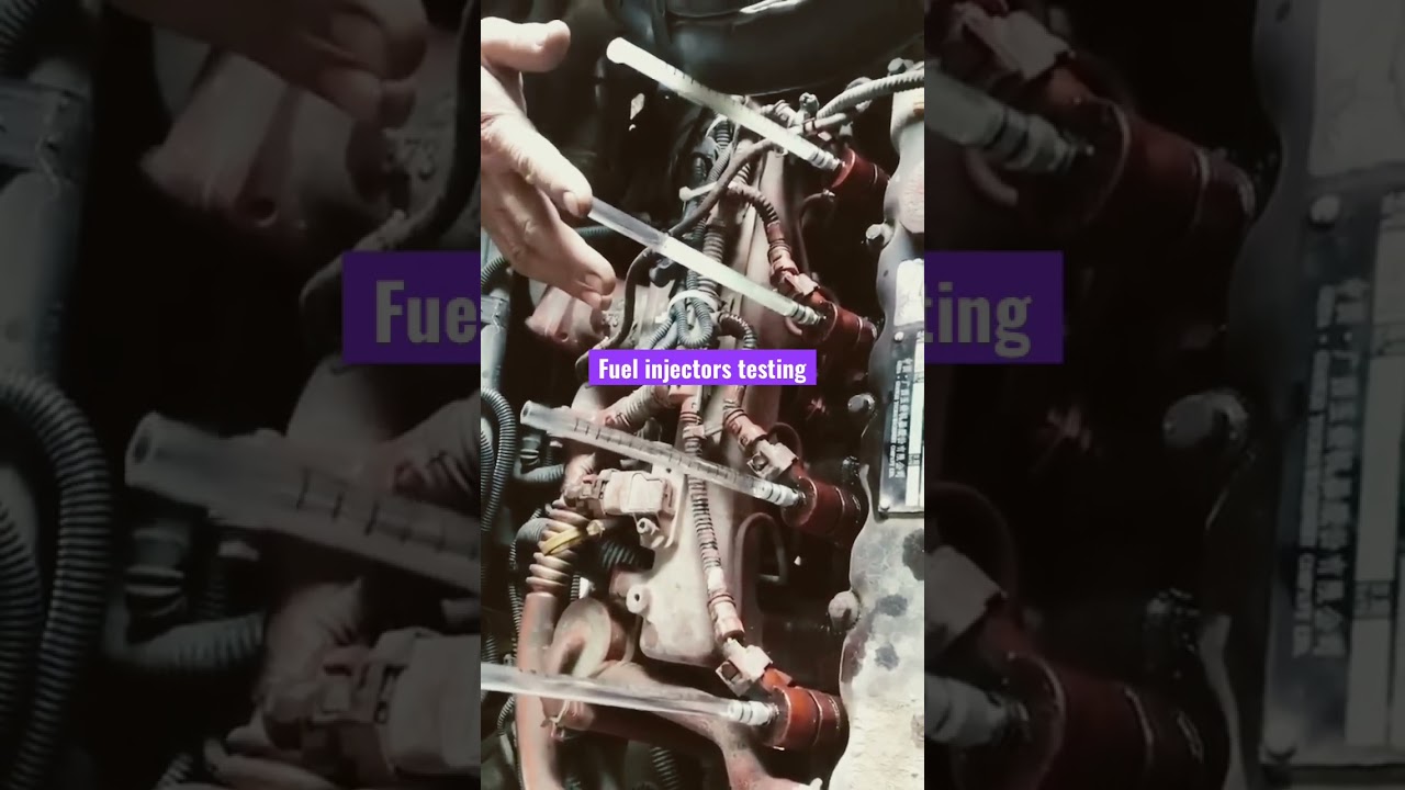 Fast way to test fuel injectors in your car #automobile #mechanical #injectors #shorts
